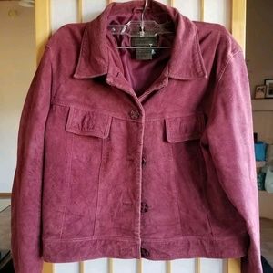 Pink Suede Jacket, Size Small